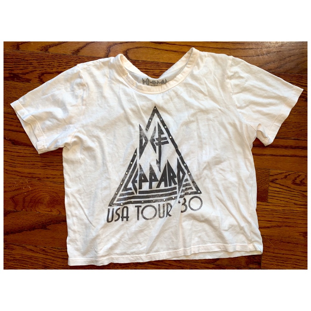 Def Leppard crop tee
